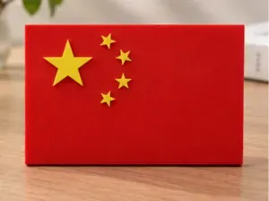 国庆纪念｜五星红旗立体徽章双色 3D 打印模型
