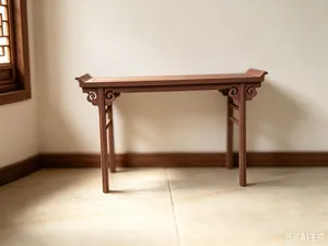 1:6比例的卷云牙翘头案,适配常规尺寸的八仙桌,精简分件,无脑拼装