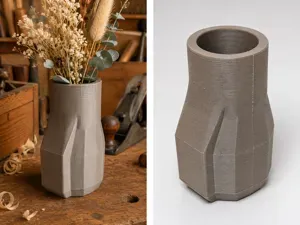 Chisel Flower Vase
