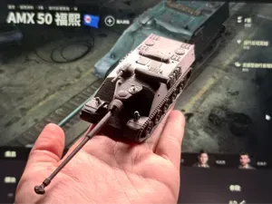 AMX 50 Foch 坦克世界AMX50福熙 自行反坦克炮 坦克歼击车 1:72