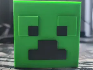 Modular Minecraft Creeper Desk Organizer Brush Cup