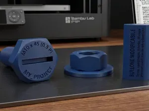 Parametric Hex Bolt & Nut Generator