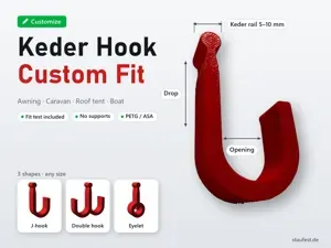 Keder Rail Hook Generator – Awning & Caravan