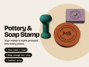 Pottery & Soap Stamp - Custom Maker's Mark