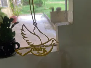 Personalized Dove Christmas Ornament