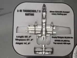 A-10 Thunderbolt II Aircraft Puzzle & Display