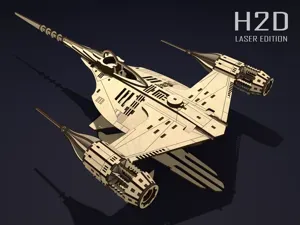 Mandalorian N-1 Starfighter | Laser Cut Model