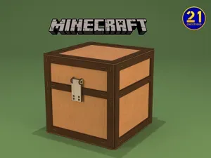 Minecraft Inspired Chest – Laser Cut Box