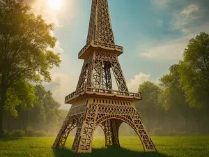 Eiffel Tower 3D Laser Cut Puzzle – 640 mm Height