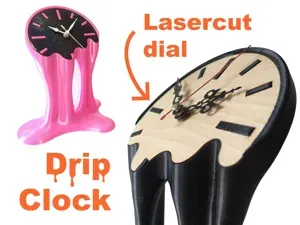 Melting Clock! (lasercut dial)