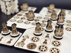 Laser-Cut Ludo Game with Cute Monster Theme