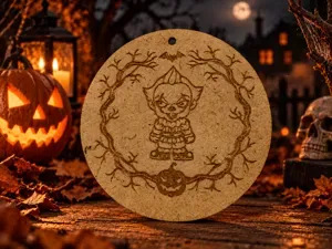 Pennywise Halloween Ornament – Laser Design