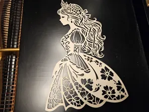 Intricate Delicate Fairy Tale Princess Profile