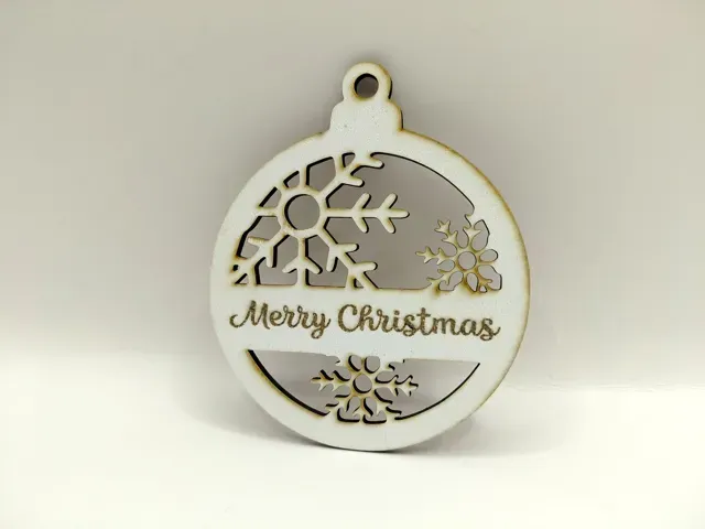 6 Christmas Snowflake Ornaments Customizable Text — Фото 3 из 8