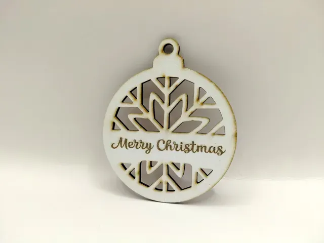 6 Christmas Snowflake Ornaments Customizable Text — Фото 7 из 8