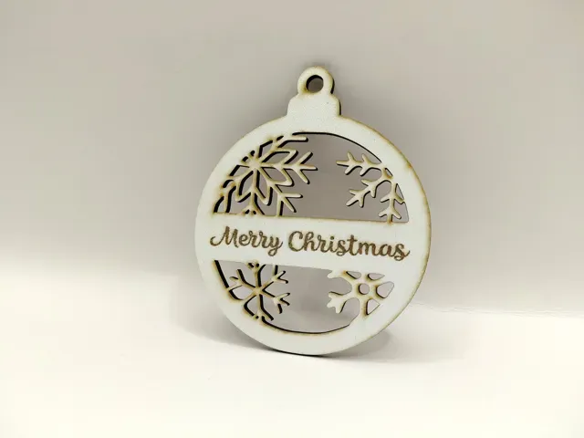 6 Christmas Snowflake Ornaments Customizable Text — Фото 5 из 8