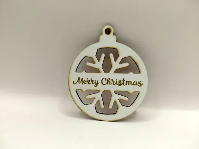 6 Christmas Snowflake Ornaments Customizable Text — Фото 4 из 8