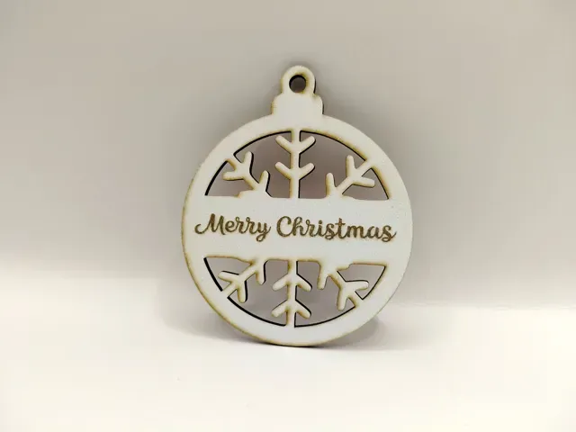 6 Christmas Snowflake Ornaments Customizable Text — Фото 6 из 8