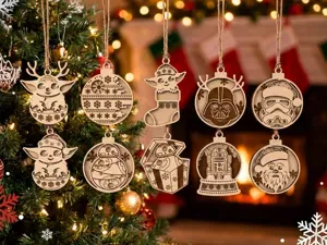 Christmas Ornaments Star Wars | Laser Cut File
