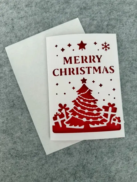 Merry Christmas Cutout Card Greeting card v1 — Image 3 of 4