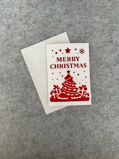 Merry Christmas Cutout Card Greeting card v1 — Image 2 of 4