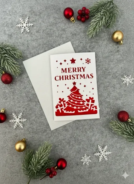 Merry Christmas Cutout Card Greeting card v1 — Image 4 of 4