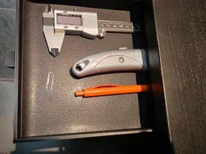 Leatherette insert / inlay for under desk drawer