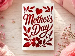 Happy Mothers Day Cutout Card Greeting card v1