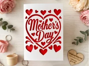 Happy Mothers Day Cutout Card Greeting card v2
