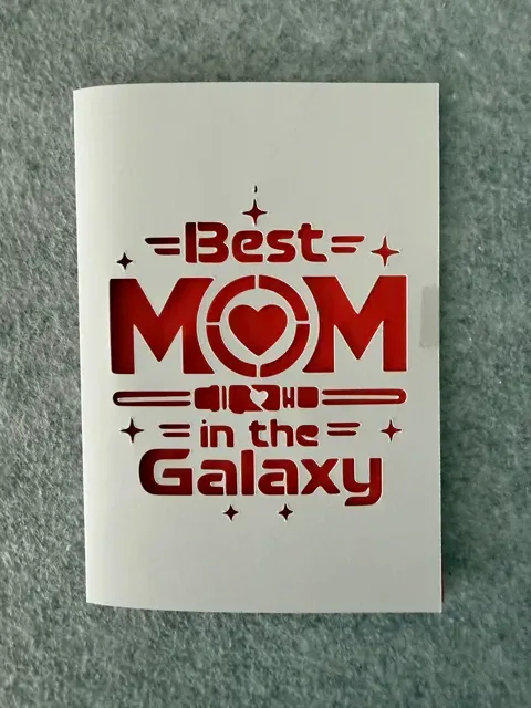 Happy Mothers Day Cutout Card Greeting card v8 — Фото 4 из 4