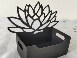 Lotus Flower Box Display Papercut
