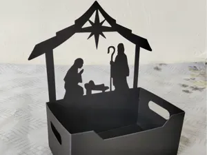 Nativity Box Display Papercut