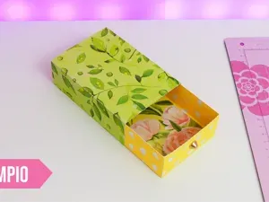Sliding Drawer Gift Box – Papercraft Pull Out Box