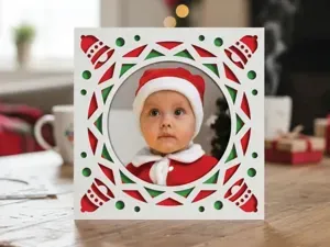Christmas 3D Frame Layered Papercut 1