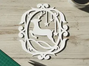 Deer Ornament Vintage