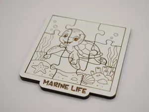 Cute Sea Turtle Montessori Puzzle
