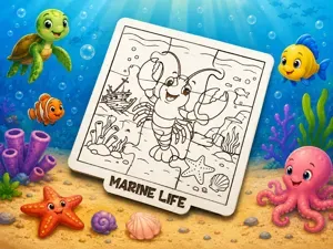 Happy Lobster DIY Wooden Puzzle