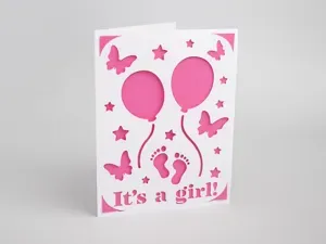 Its a Girl Card - Gender Reveal Card