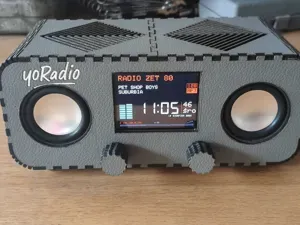YoRadio – Laser‑Cut Enclosure (3 mm HDF)