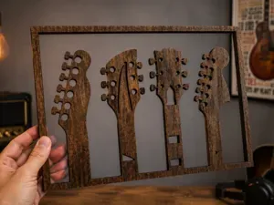 Guitar Headstocks Wall Art