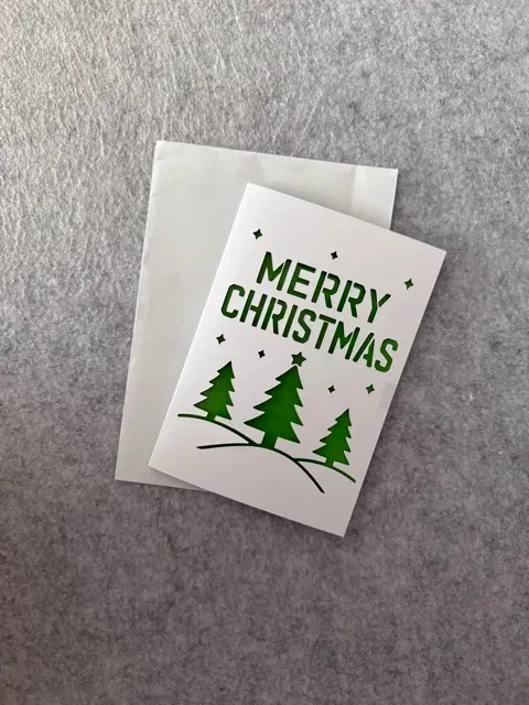 Merry Christmas Cutout Card Greeting card v10 — Фото 3 из 4