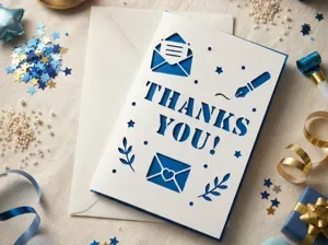Thank You Cutout Card Greeting card v1