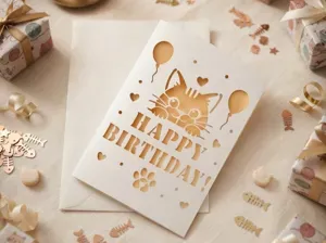 Happy Birthday Cutout Card Greeting card v37