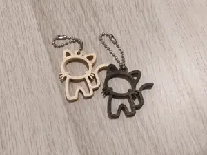 Portachiavi Gatto Minimalista
