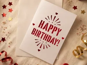 Happy Birthday Cutout Card Greeting card v42
