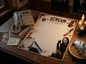 Scream Ghostface Lined Writing Paper – Stationery