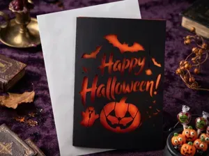 Happy Halloween Cutout Card Greeting card V4