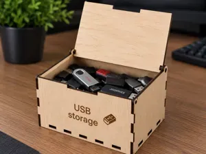 USB Storage Box – Laser Cut Organizer