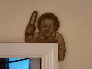 Leatherface Door Topper - Laser Version