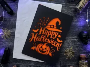 Happy Halloween Cutout Card Greeting card v8